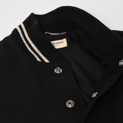 Saint Laurent Paris Teddy Jacket Wool Black White — view 7