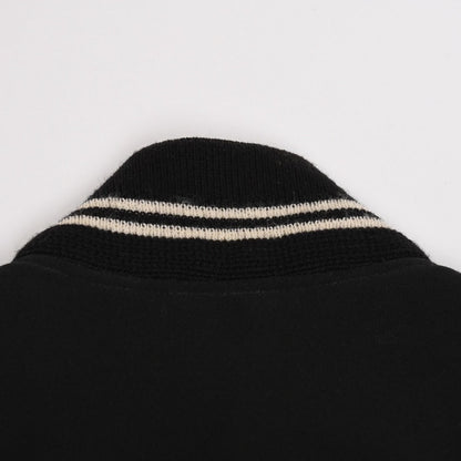Saint Laurent Paris Teddy Jacket Wool Black White — view 4