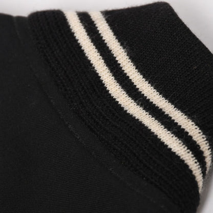 Saint Laurent Paris Teddy Jacket Wool Black White — view 5