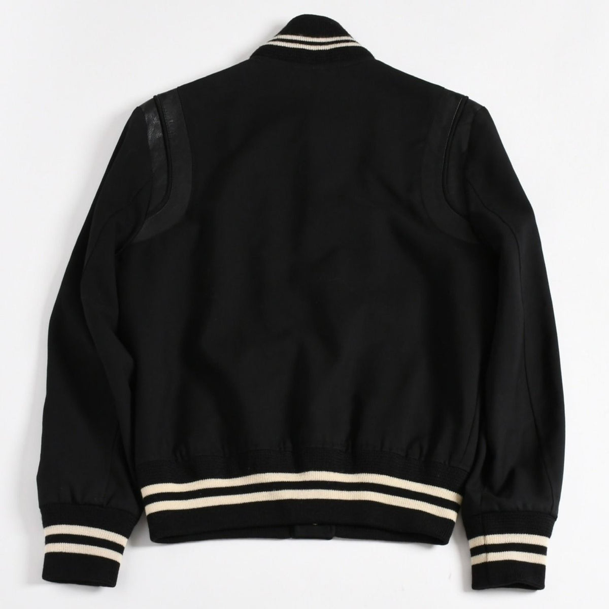 Saint Laurent Paris Teddy Jacket Wool Black White — view 2