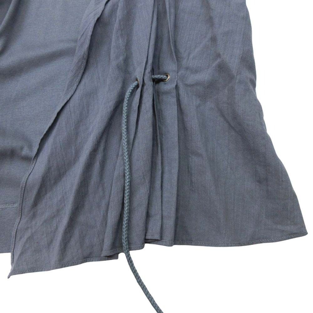 Brunello Cucinelli Fabric Combination Jacket Blazer Haori Cardigan Top Buttonles — view 4