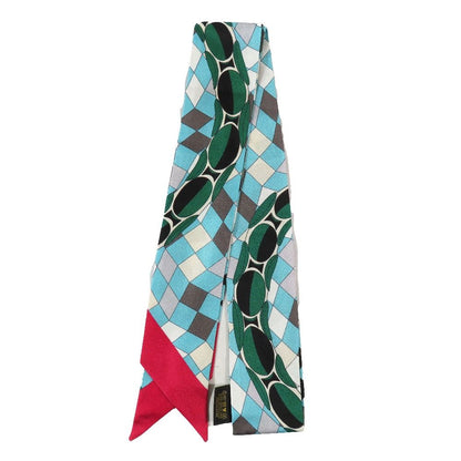 Bvlgari Serpenti Sherry Scarf Ribbon Bandana 100% Silk All Over Pattern
