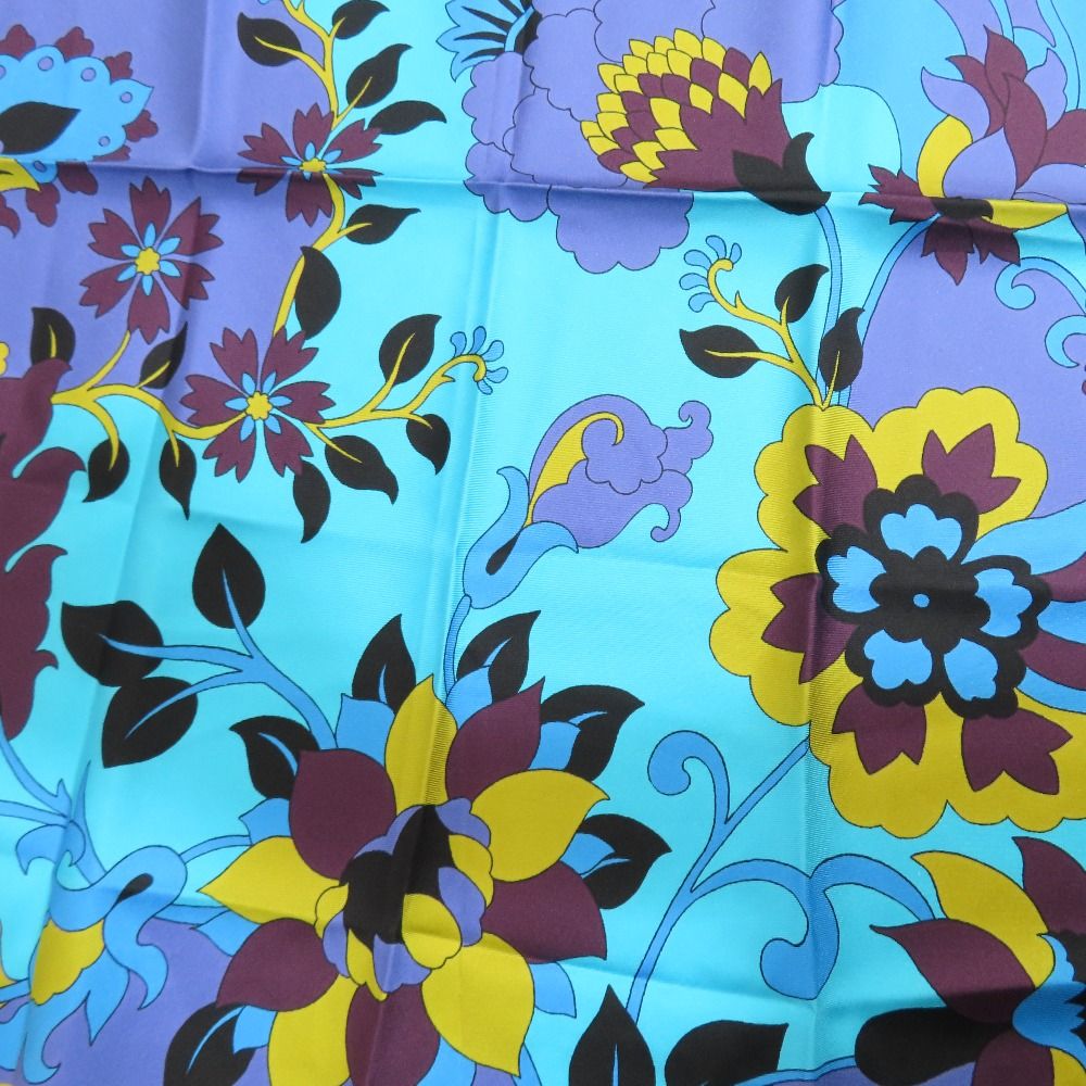 Dior Flower Halter Neck Silk Top Shirt Blouse Blue — view 4