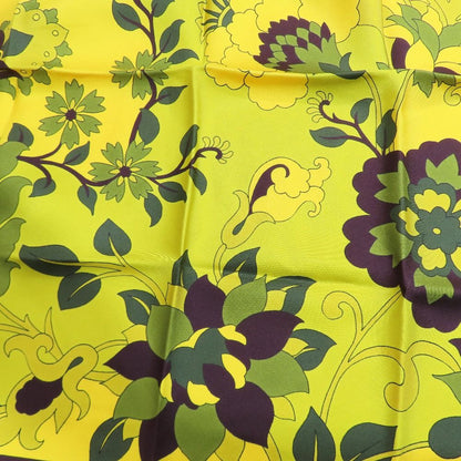 Dior Flower Halter Neck Silk Top Shirt Blouse Yellow — view 4