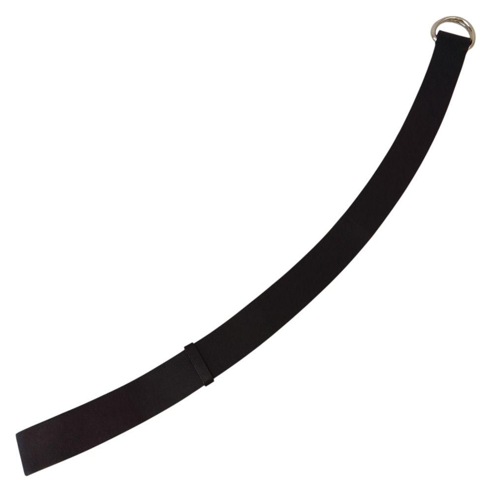 Prada Wide Leather Ring Belt 75 30 Black — view 5