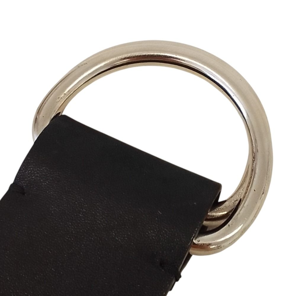 Prada Wide Leather Ring Belt 75 30 Black — view 7