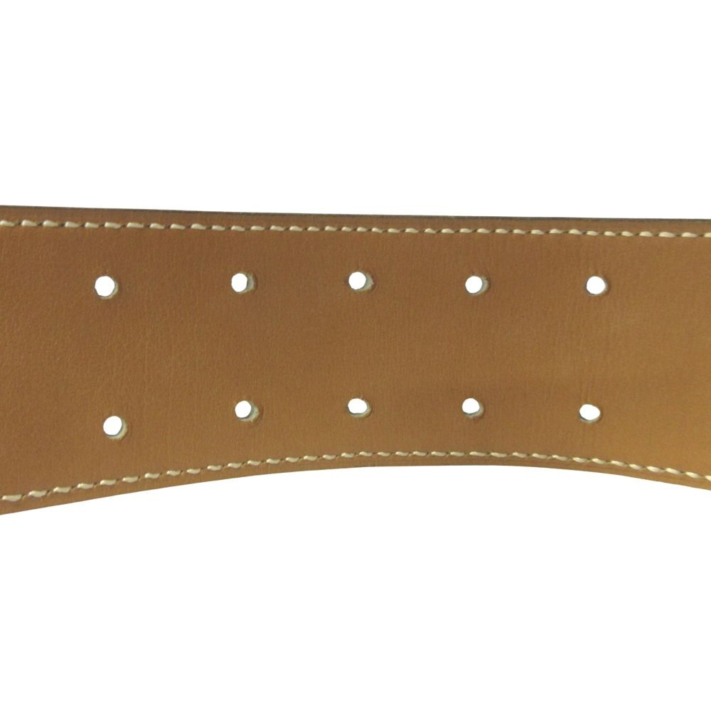 Hermes Horse Buckle Reversible Belt Vintage Black Brown Gold — view 5
