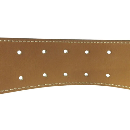 Hermes Horse Buckle Reversible Belt Vintage Black Brown Gold — view 5