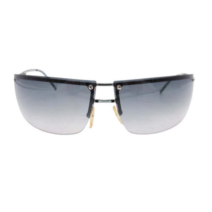 Gucci S Rimless Sunglasses Double Bridge Eyewear Gradient Lens Green