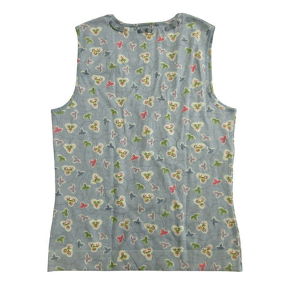 Dior Galliano Era Vest Knit Sweater Wool Cashmere 38 Blue — view 2