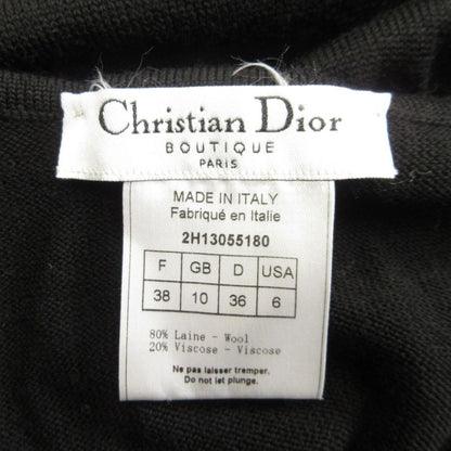 Dior Galliano Era Multi Button Vest Knit Sweater Sleeveless 38 Black — view 5