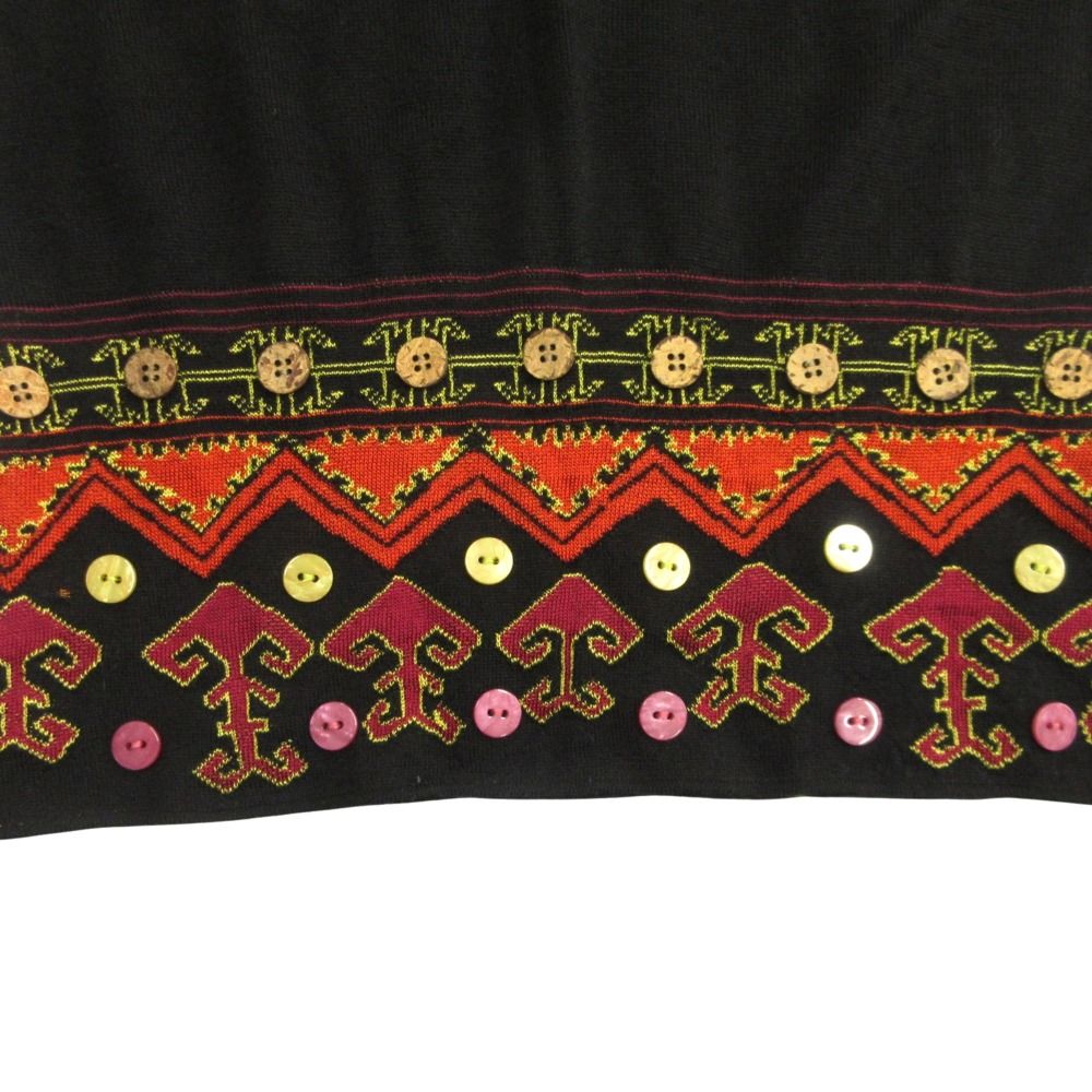 Dior Galliano Era Multi Button Vest Knit Sweater Sleeveless 38 Black — view 3