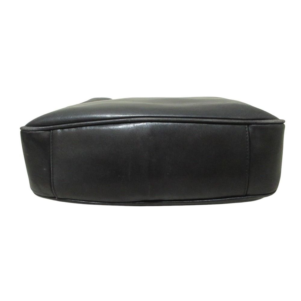 Gucci Bamboo Handle Leather 2-Way Shoulder Bag 001 Black — view 4
