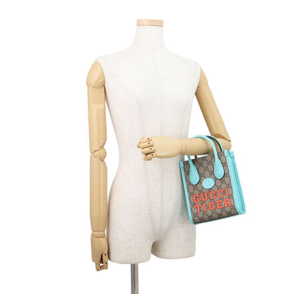Gucci Interlocking G Tiger GG Supreme 2-Way Mini Shoulder Bag — view 4