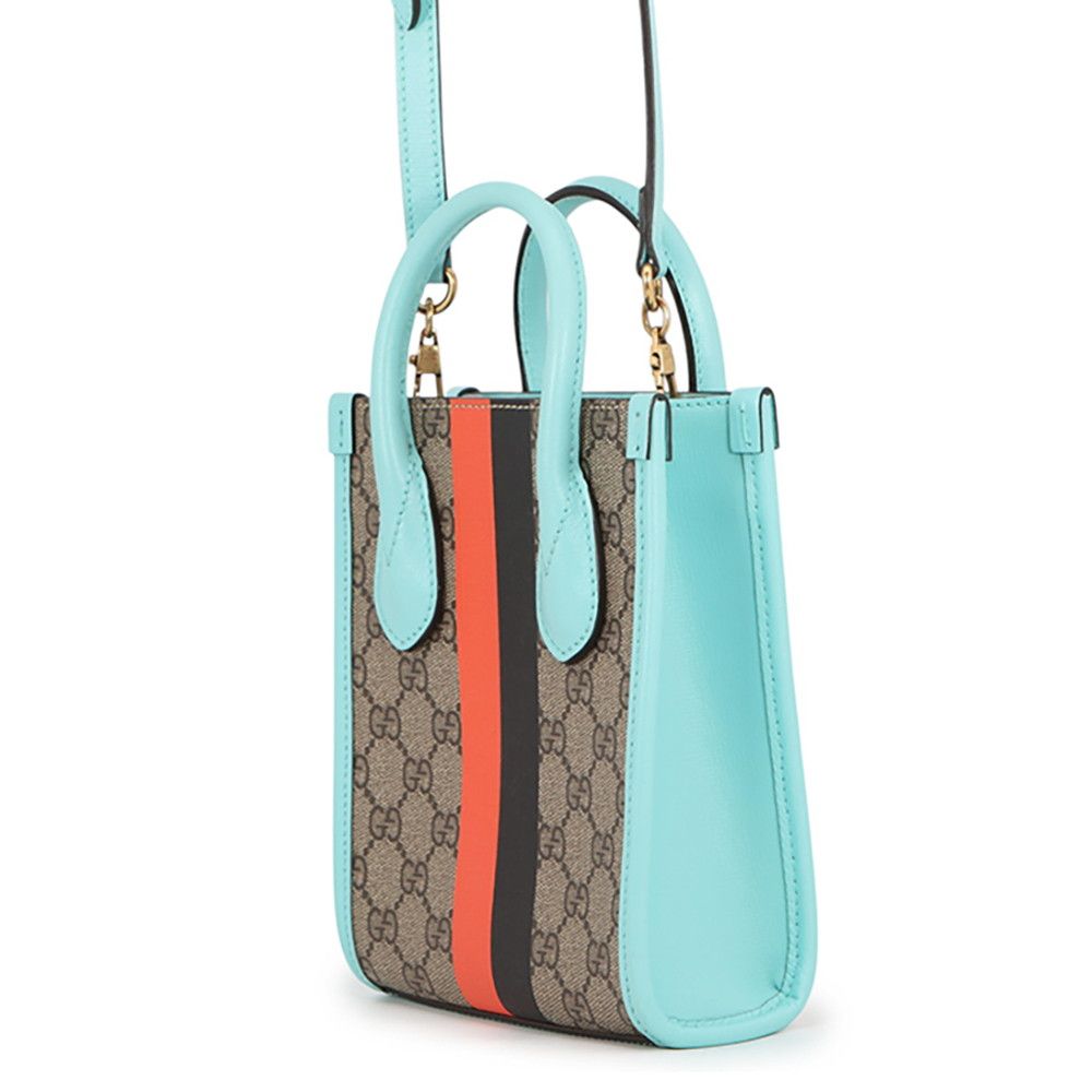 Gucci Interlocking G Tiger GG Supreme 2-Way Mini Shoulder Bag — view 2