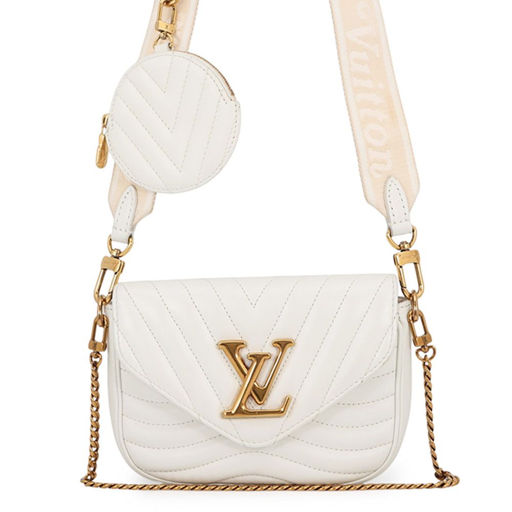 Louis Vuitton Shoulder Bag Leather New Wave Multitied Pochette 2-Way