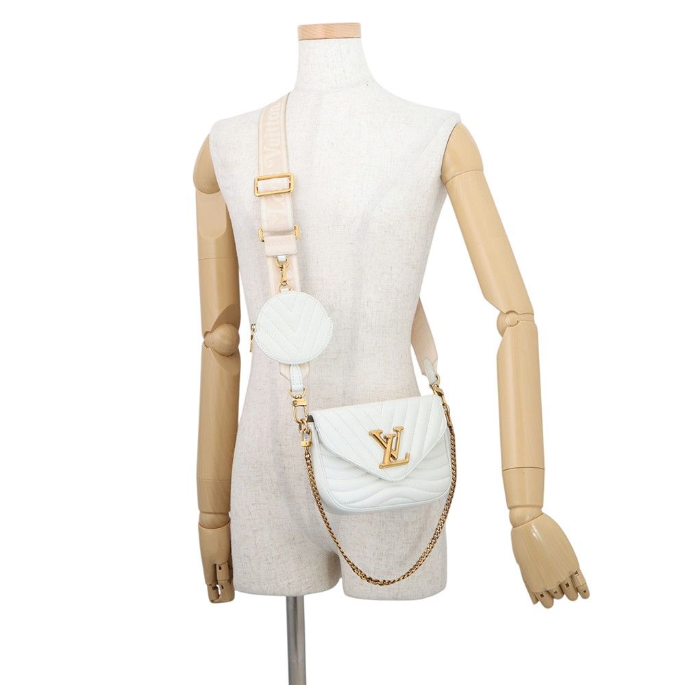 Louis Vuitton Shoulder Bag Leather New Wave Multitied Pochette 2-Way — view 5