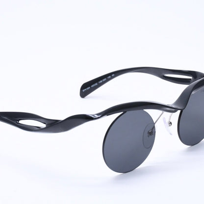 Prada Sunglasses Morph Round Black Eyewear — view 4
