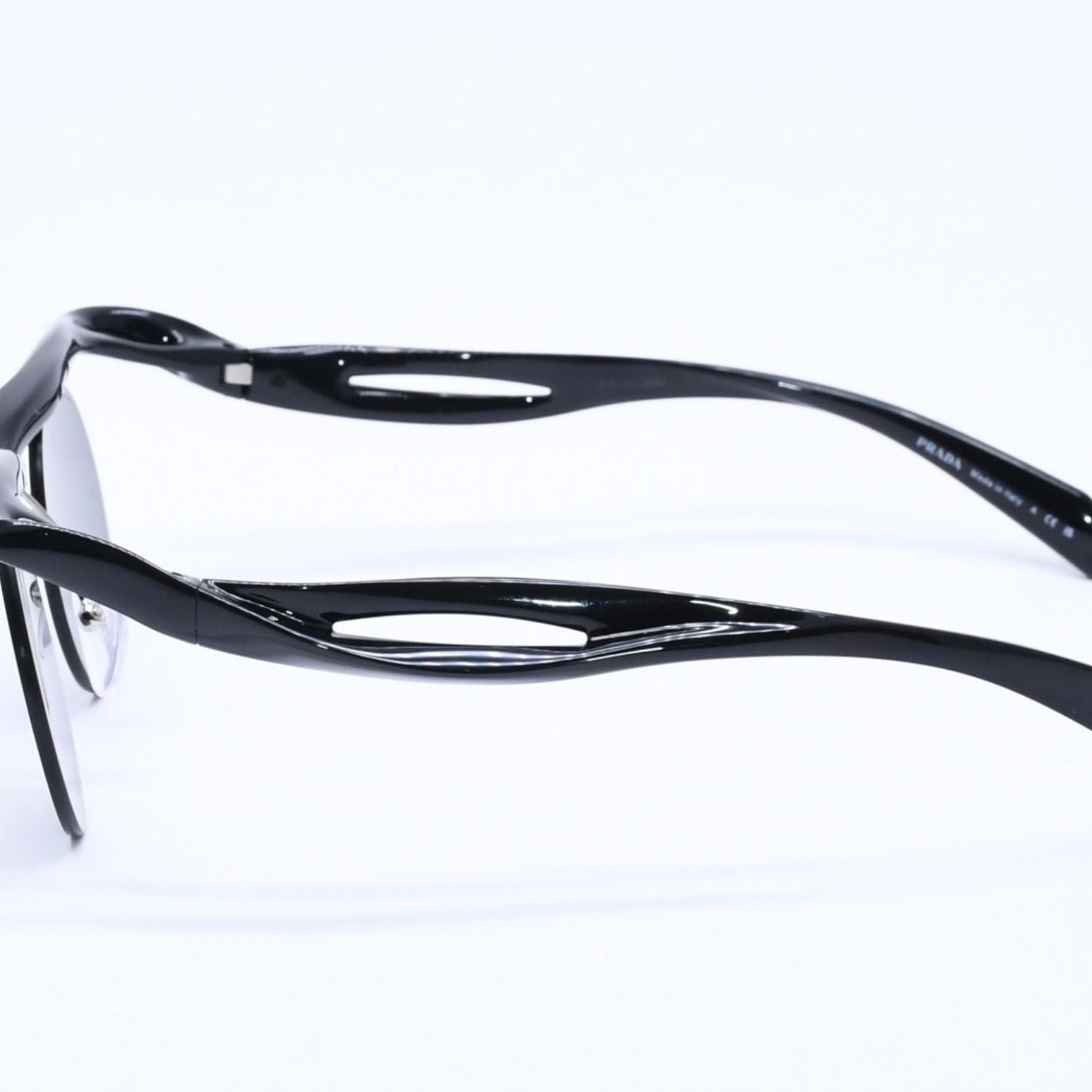 Prada Sunglasses Morph Round Black Eyewear — view 6