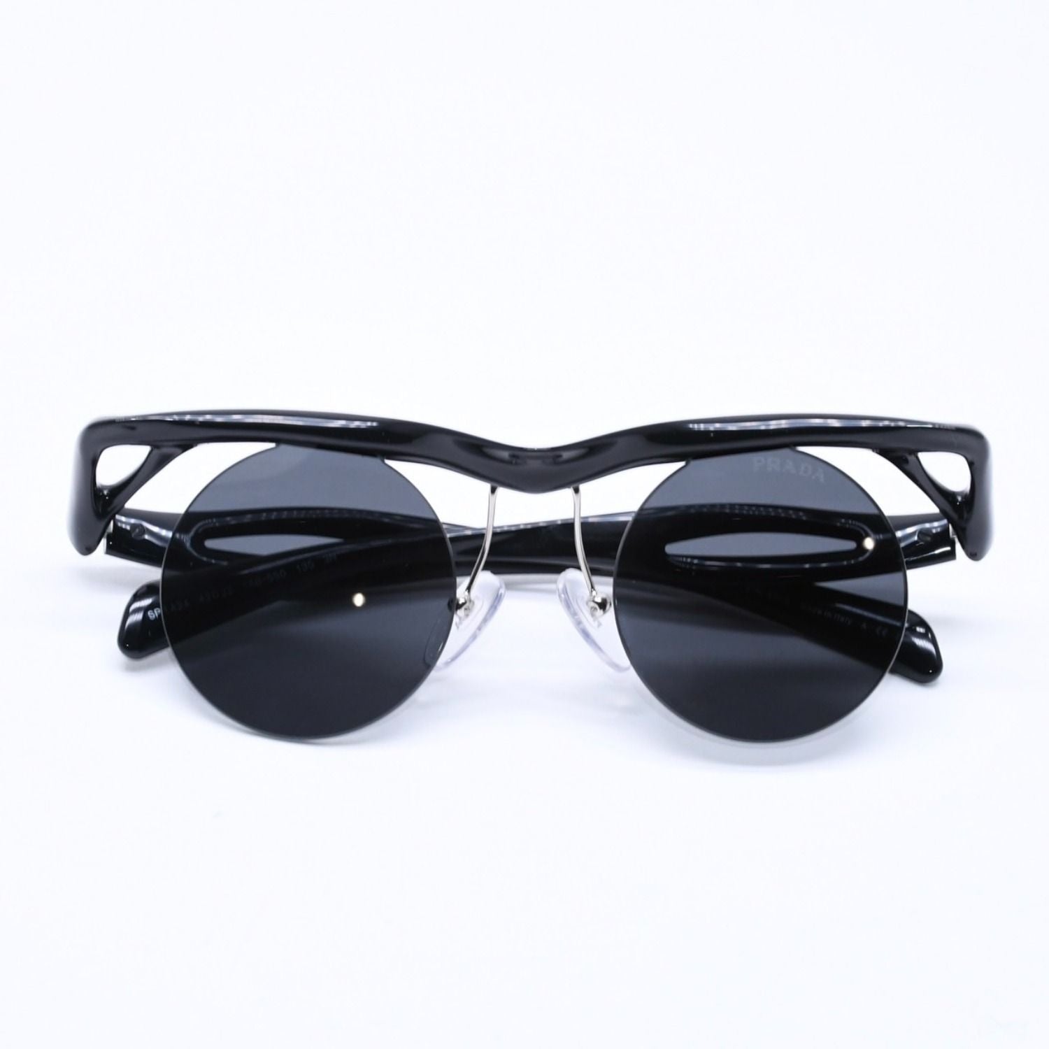 Prada Sunglasses Morph Round Black Eyewear — view 2