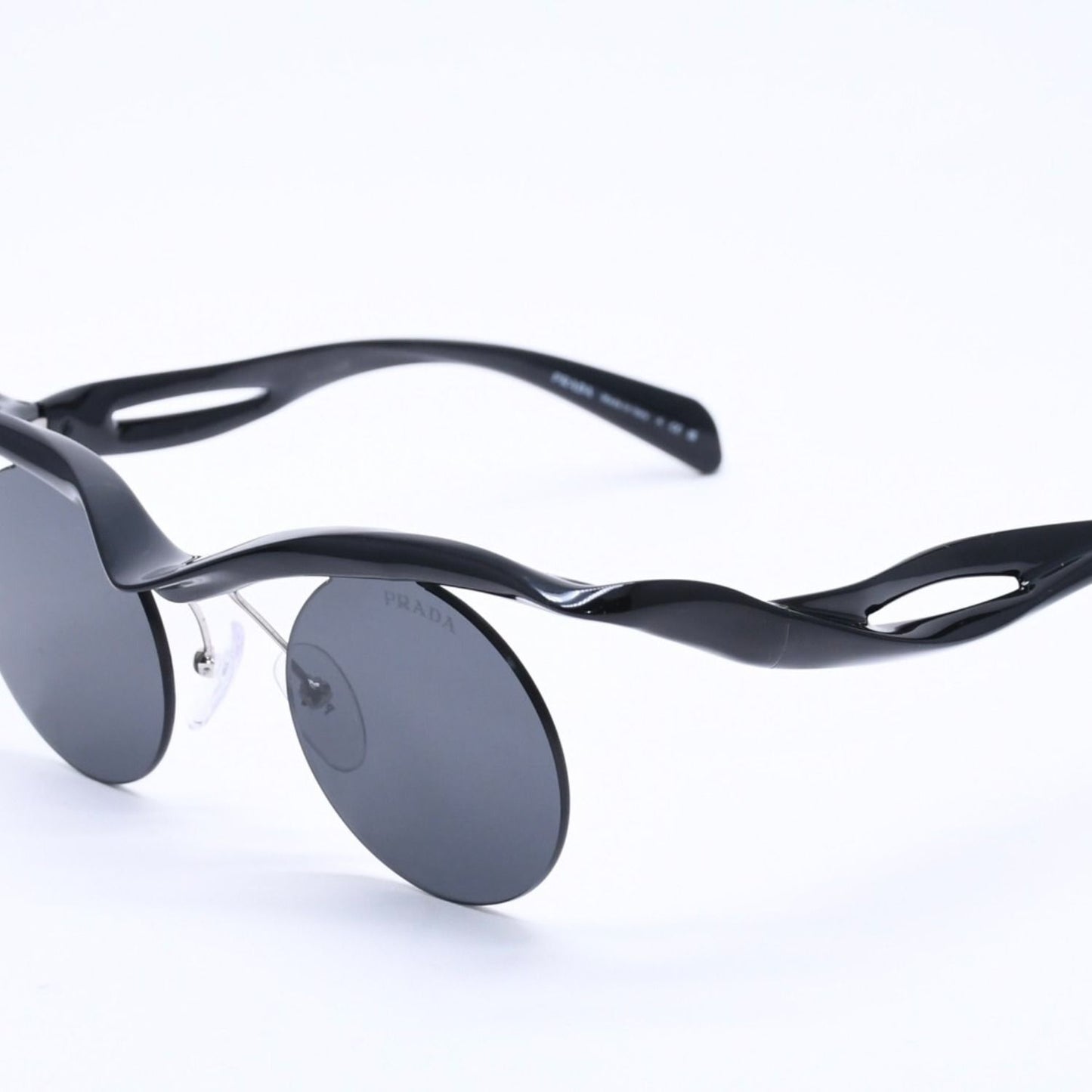Prada Sunglasses Morph Round Black Eyewear — view 3
