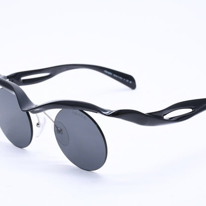 Prada Sunglasses Morph Round Black Eyewear — view 3