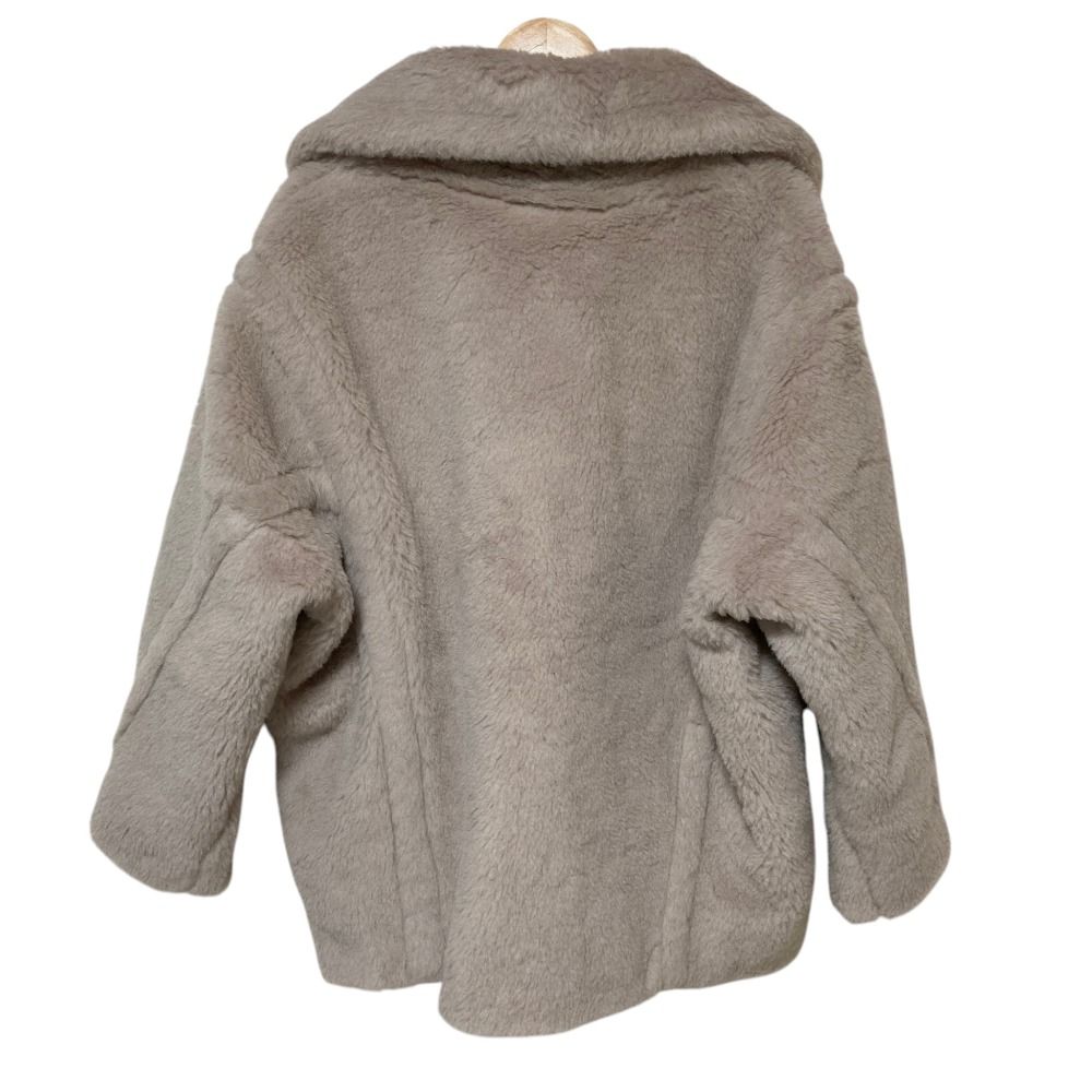 Max Mara Olga Teddy Bear Coat M Gray — view 2