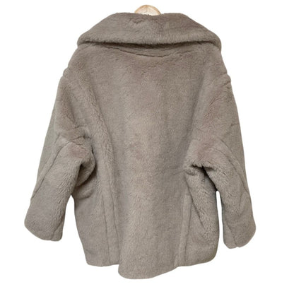 Max Mara Olga Teddy Bear Coat M Gray — view 2