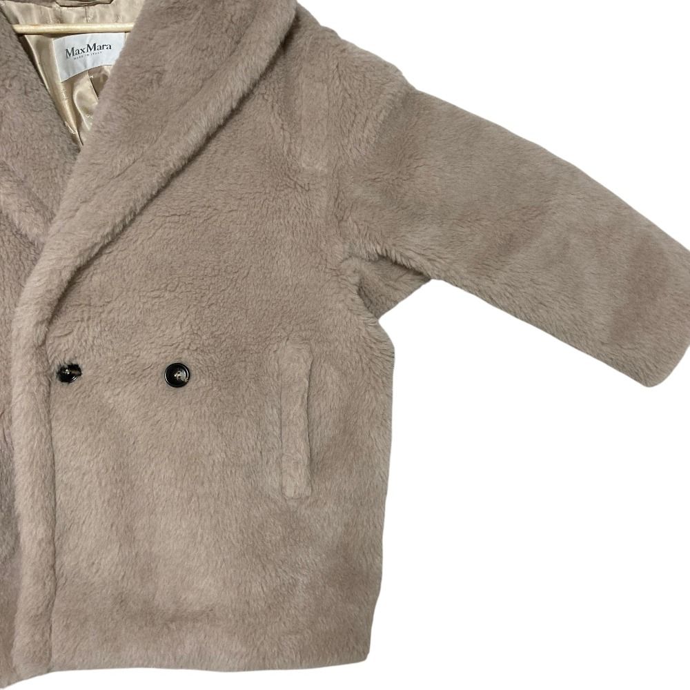 Max Mara Olga Teddy Bear Coat M Gray — view 3