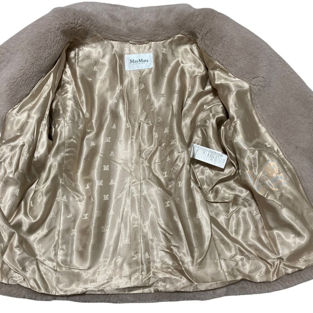 Max Mara Olga Teddy Bear Coat M Gray — view 6