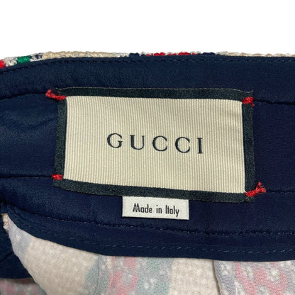 Gucci Tweed Wide Pants 36 Beige Multicolor — view 5