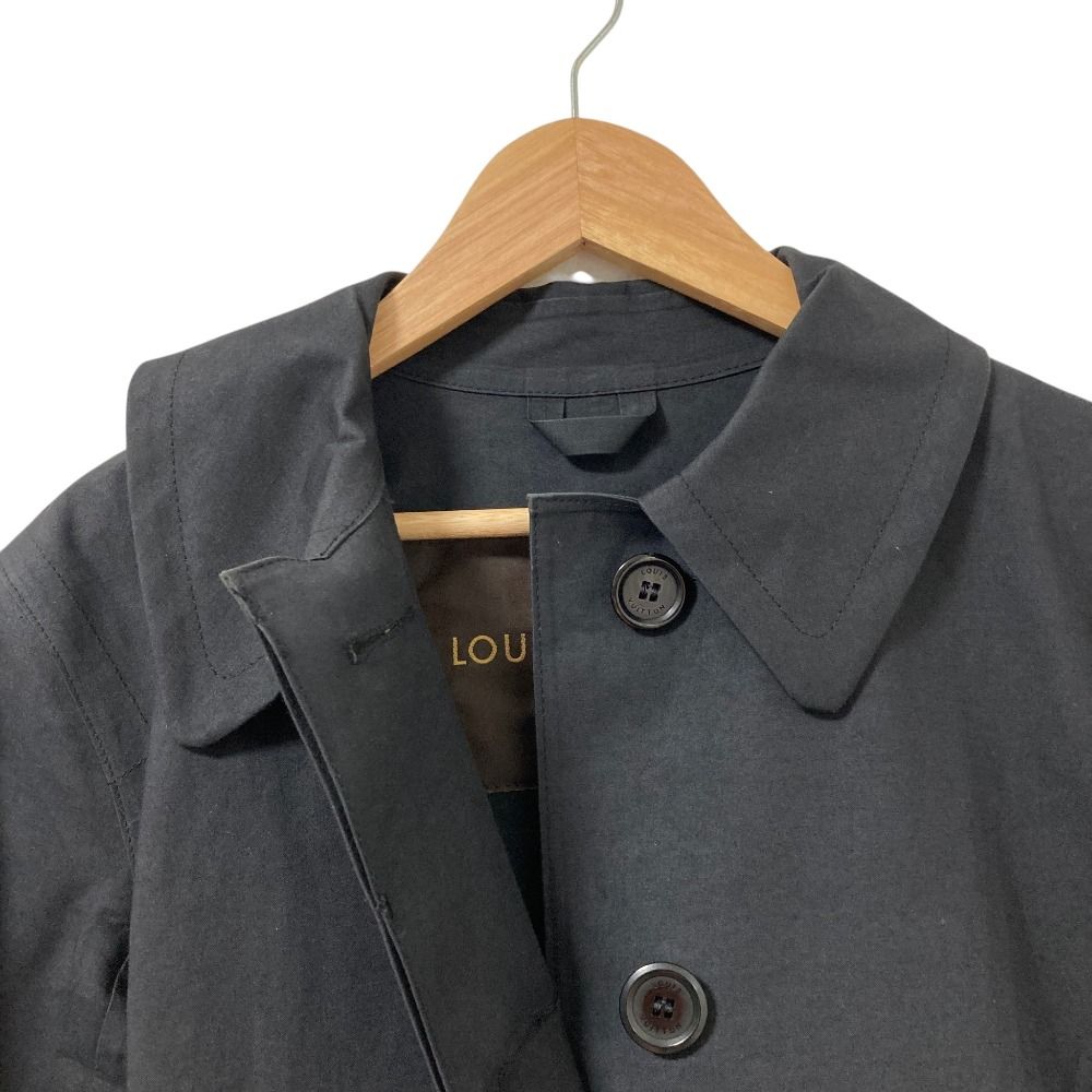 Louis Vuitton Mackintosh Lining Monogram Rubberized Soutien Collar Coat 38 Black — view 4
