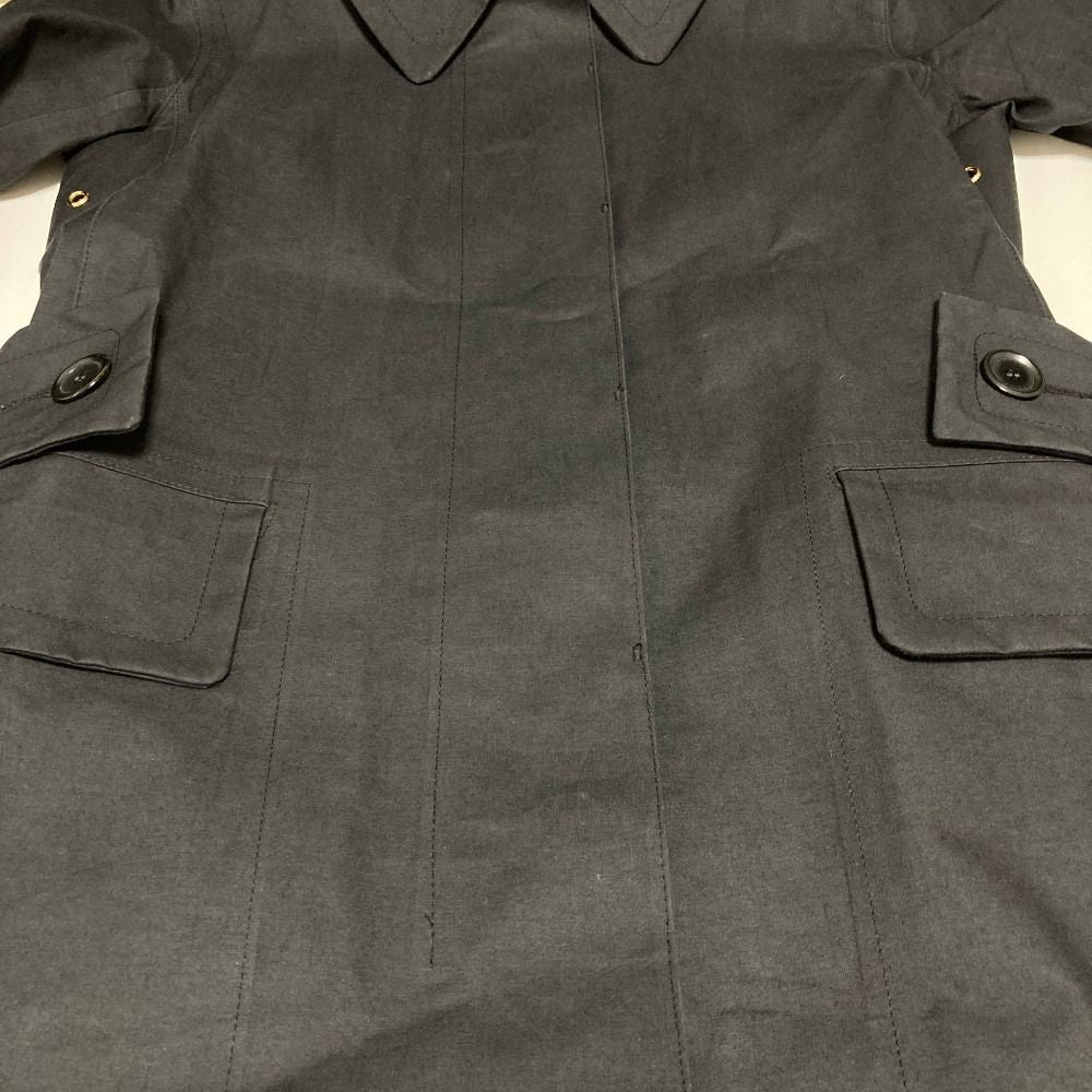 Louis Vuitton Mackintosh Lining Monogram Rubberized Soutien Collar Coat 38 Black — view 6