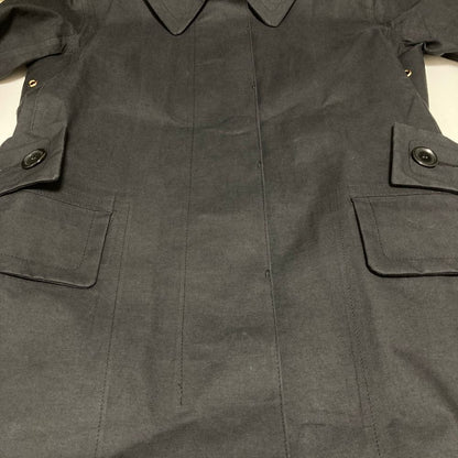 Louis Vuitton Mackintosh Lining Monogram Rubberized Soutien Collar Coat 38 Black — view 6