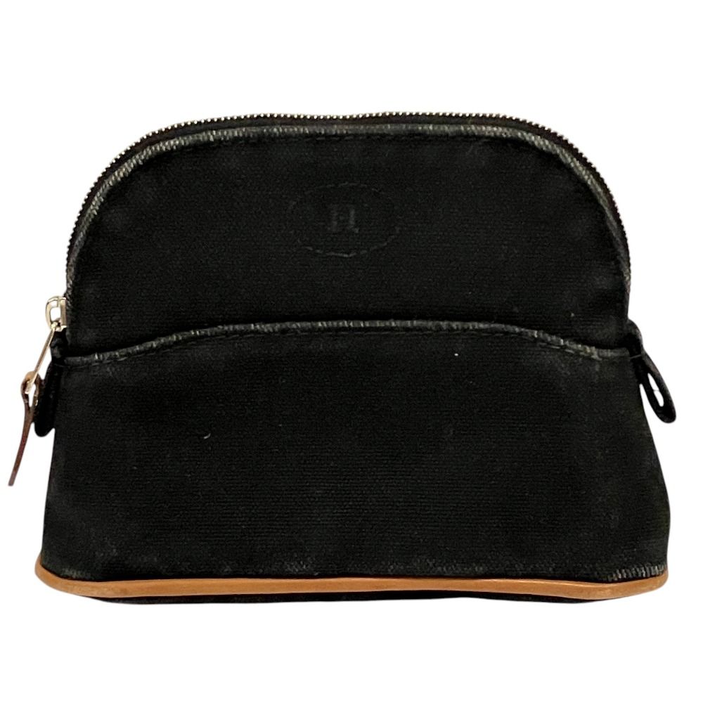 Hermes Canvas Bolide Pouch Mini Black