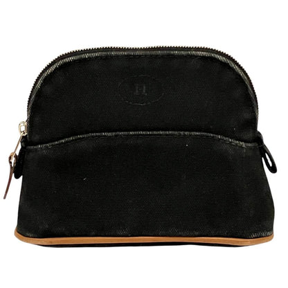 Hermes Canvas Bolide Pouch Mini Black
