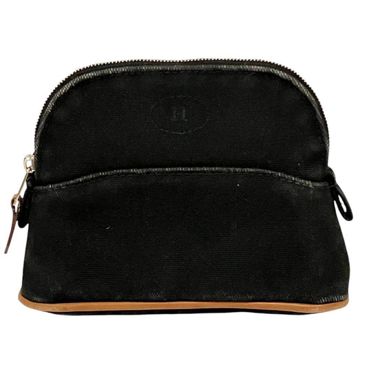 Hermes Canvas Bolide Pouch Mini Black