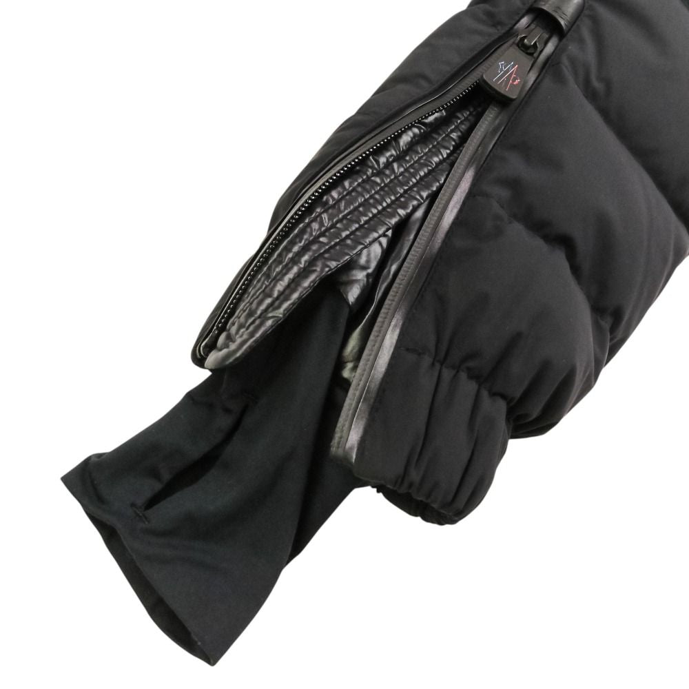 Moncler Chena Eco Furred Down Jacket 2 Black — view 8