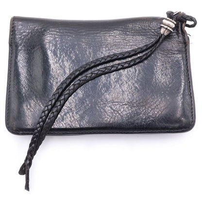 Chrome Hearts Strap 2 Zip Cross Ball Button Leather Wallet Black — view 2