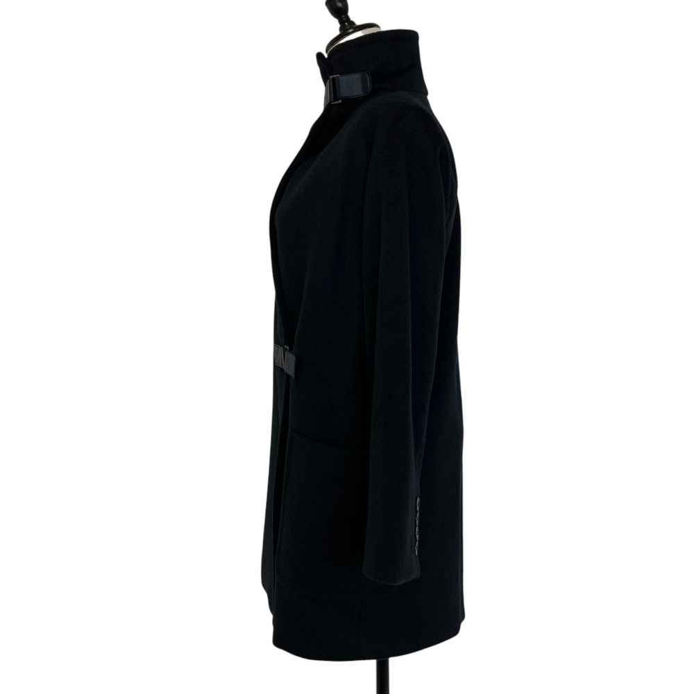 Max Mara 100% Camel Belt Coat 36 Navy — view 3