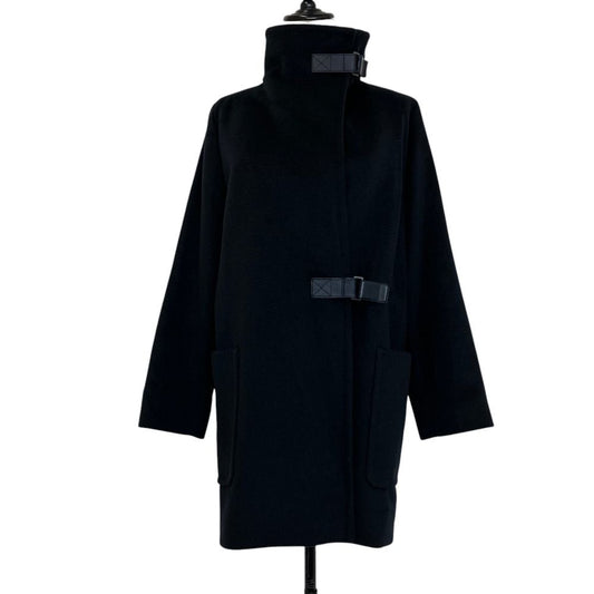 Max Mara 100% Camel Belt Coat 36 Navy