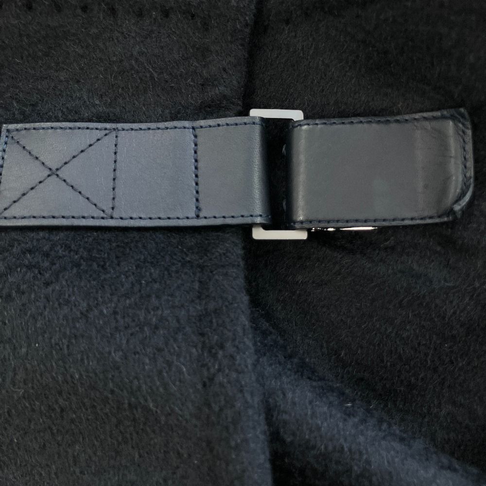 Max Mara 100% Camel Belt Coat 36 Navy — view 7