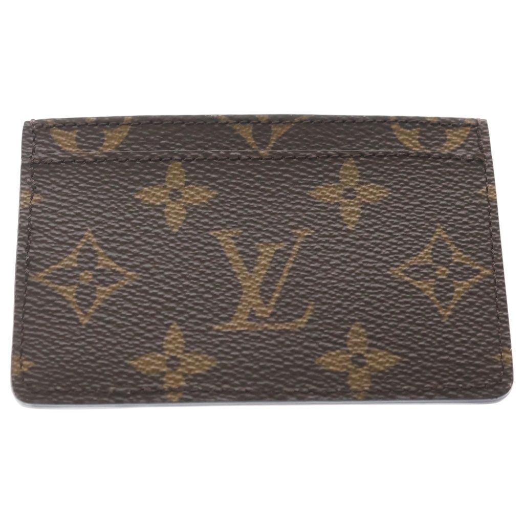 Louis Vuitton Monogram Canvas Card Holder Sample Case Business Brown Zebra — view 2
