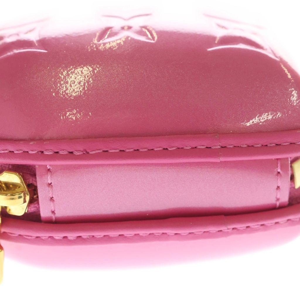 Louis Vuitton LV Remix Monogram Vernis Keep My LV Heart Chain Shoulder Bag Pink — view 5