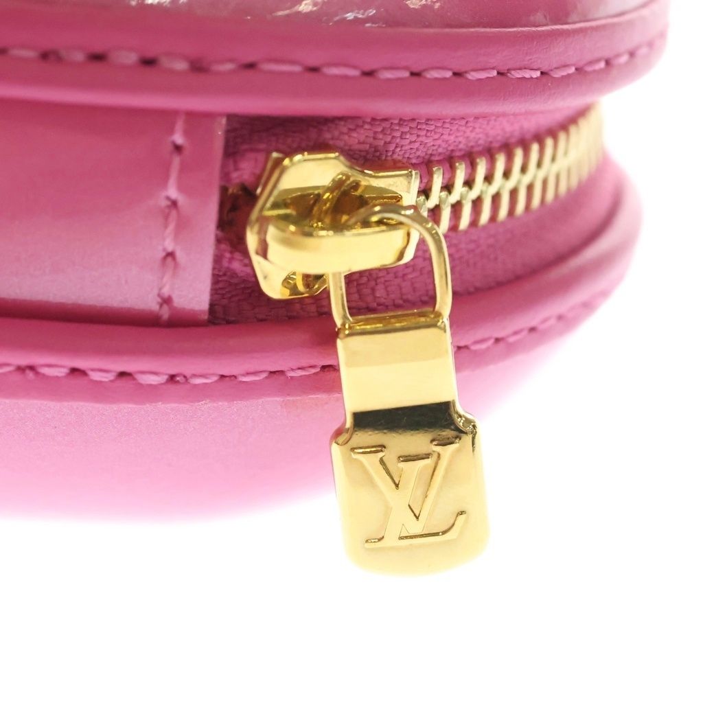 Louis Vuitton LV Remix Monogram Vernis Keep My LV Heart Chain Shoulder Bag Pink — view 6