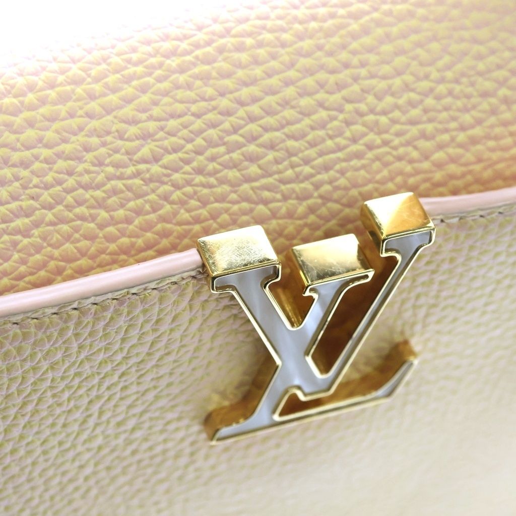 Louis Vuitton Capucines BB Jaune 2-Way Shoulder Bag Pink Leather Gold — view 6