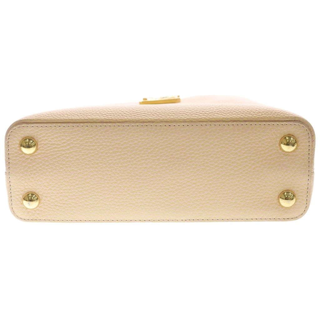 Louis Vuitton Capucines BB Jaune 2-Way Shoulder Bag Pink Leather Gold — view 4