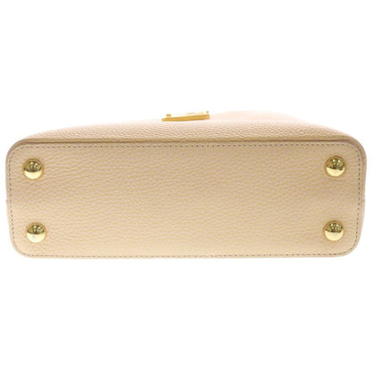 Louis Vuitton Capucines BB Jaune 2-Way Shoulder Bag Pink Leather Gold — view 4