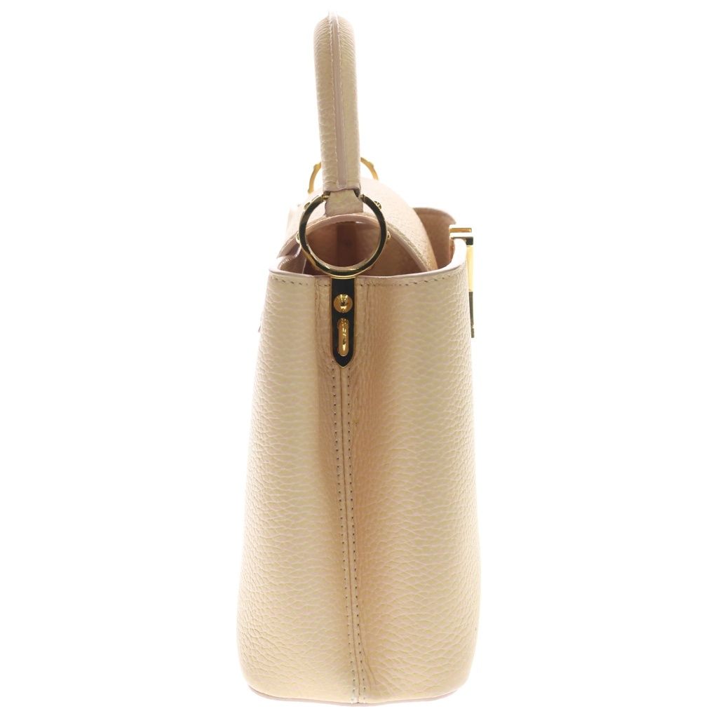 Louis Vuitton Capucines BB Jaune 2-Way Shoulder Bag Pink Leather Gold — view 3