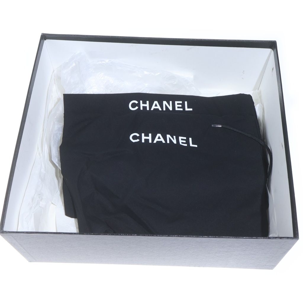 Chanel CC Logo Turnlock Side Zip Boots Black — view 6